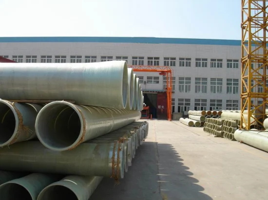 Tube résistant à la corrosion enterré par usine de la Chine de tuyau de fibre de verre de FRP GRP Gre