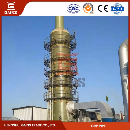 Raccord de tuyau en plastique GRP FRP en fibre de verre haute pression en gros