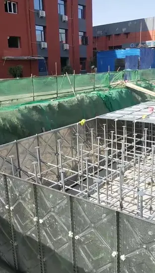 Réservoir d'eau souterrain de stockage de pluie de prix bon marché SMC FRP