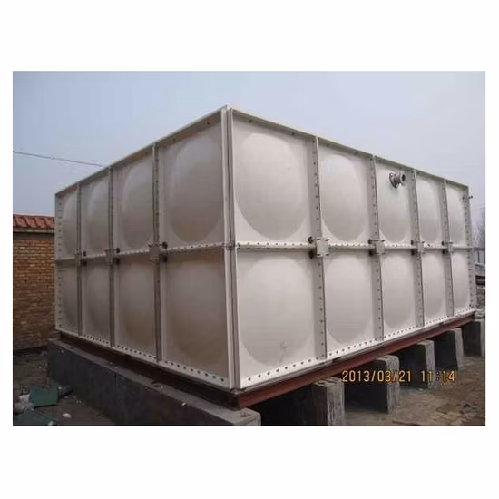 Fabriquer vendant directement un réservoir d'eau rectangulaire en fibre de verre FRP GRP, Malaisie, Philippines, Inde, réservoir d'eau d'irrigation
